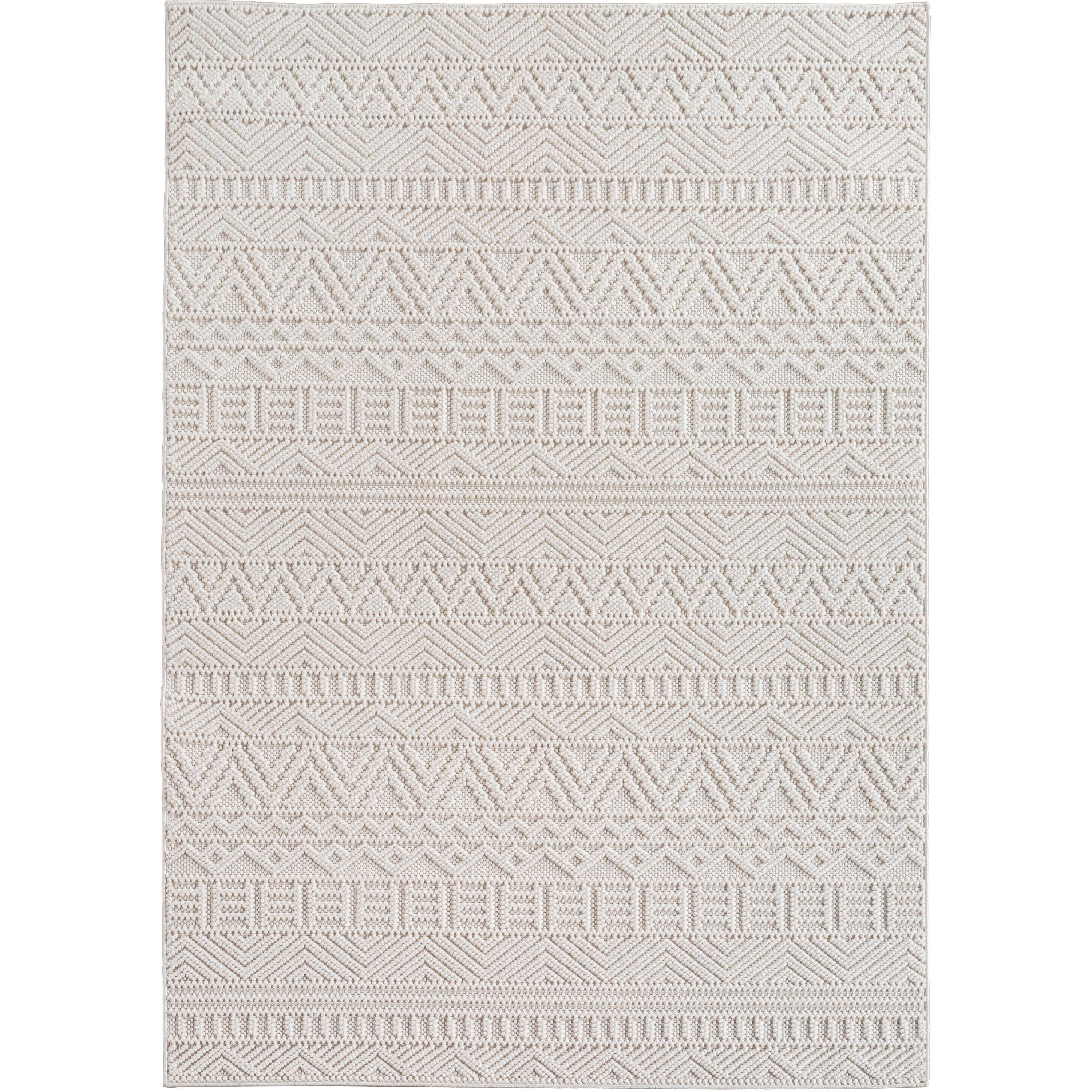HELIX creme kortluvet tæppe rektangel - 120 x 170 cm