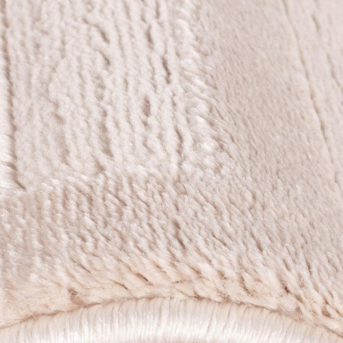SAHARA beige rektangulært kortluvet tæppe med 3D-design 120 x 170 cm