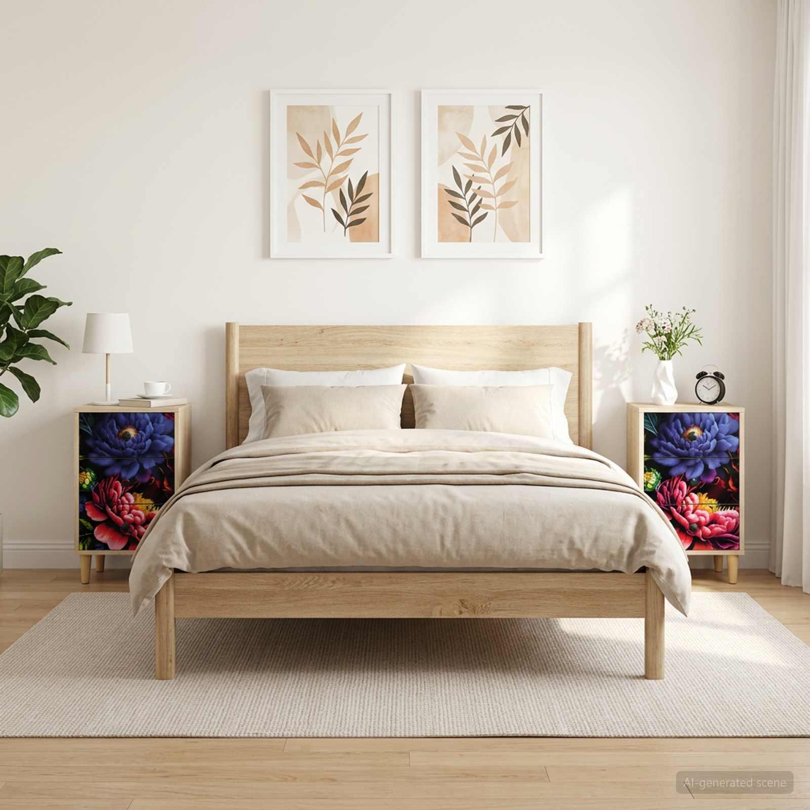 Natskab KIEL 2 stk. i sonoma-eg 36 x 33 x 60 cm