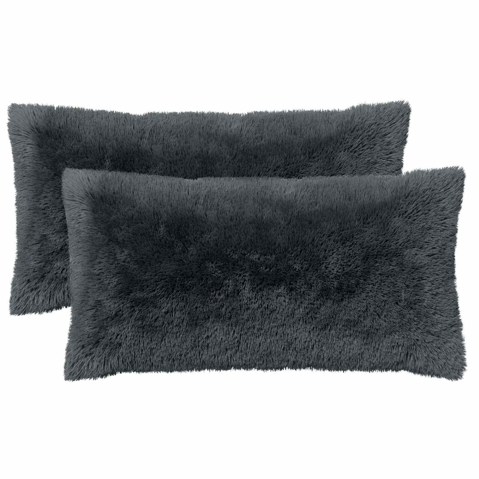 Pyntepuder HEERLEN 2 stk. 40 x 80 cm i antracit PV fleece