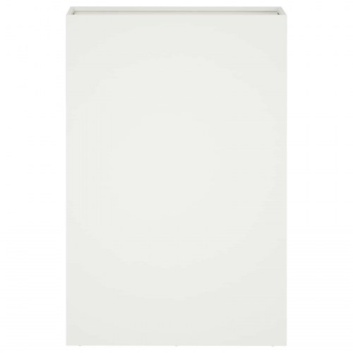 Blomsterkrukke 2 stk. hvid 50 x 20 x 75 cm i koldvalset stål