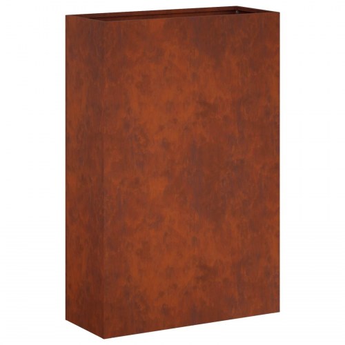 Blomsterkrukke 2 stk. i rustent cortenstål 50 x 20 x 75 cm