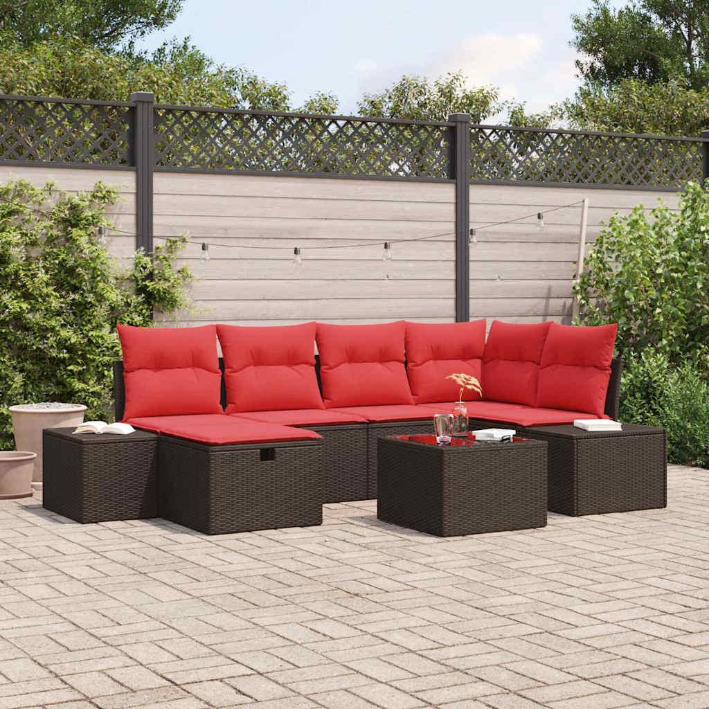 Sofa sæt i polyrattan 3 pers. modulær havesofa til terrasse