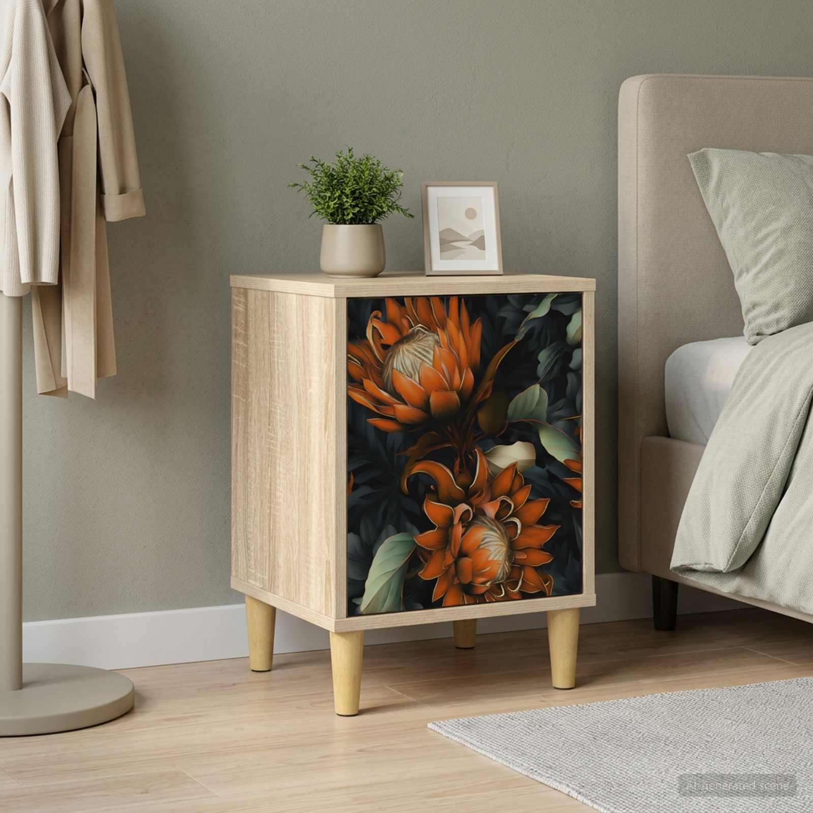 Natskab LOCHEM i sonoma-eg 36 x 33 x 50 cm