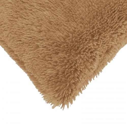 Pyntepude med fyld HEERLEN 6 stk. 40 x 70 cm - gråbrun PV fleece