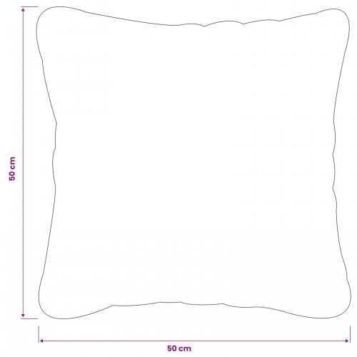 Pyntepuder HEERLEN 2 stk. 50 x 50 cm sort PV fleece