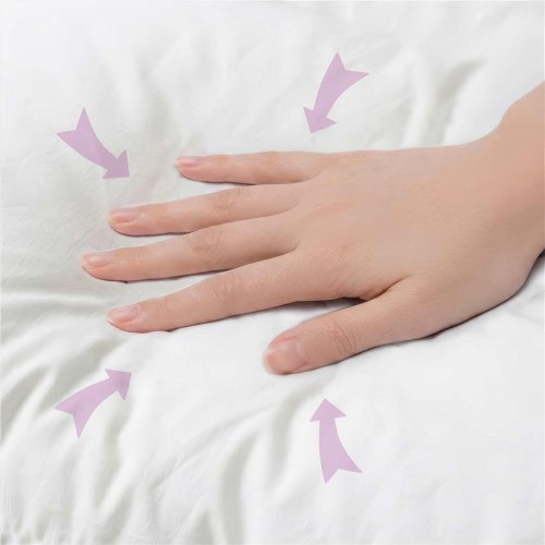 Pyntepuder HEERLEN 2 stk. i blå fløjl 60 x 60 cm