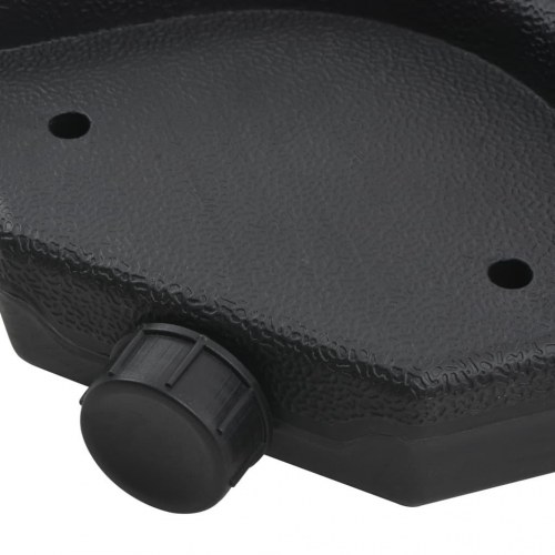 Haveparasol m. transportabel fod antracitgrå