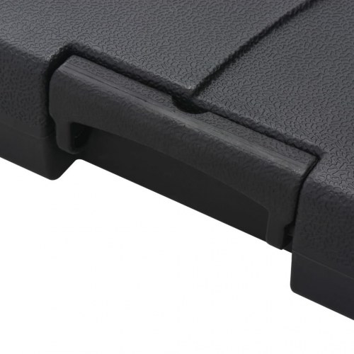 Haveparasol m. transportabel fod antracitgrå