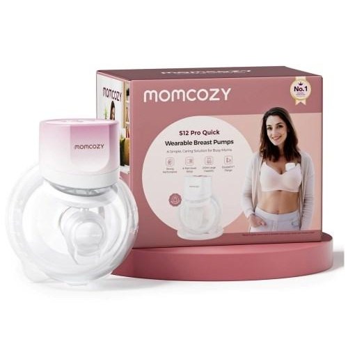 Momcozy S12 Pro+ elektrisk brystpumpe rosa