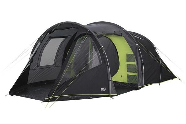 High Peak Paros 5 grøn/grå tunneltelt til camping