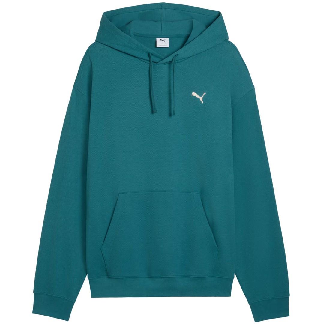 Puma ESS Elevated Relaxed Hoodie herre sweatshirt grøn str. S