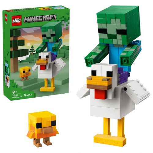 LEGO Minecraft Kyllingerytter byggelegetøj 21582