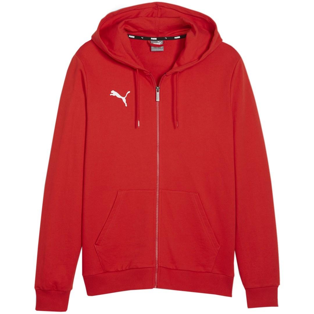 Puma teamGOAL Casuals hættetrøje med lynlås rød