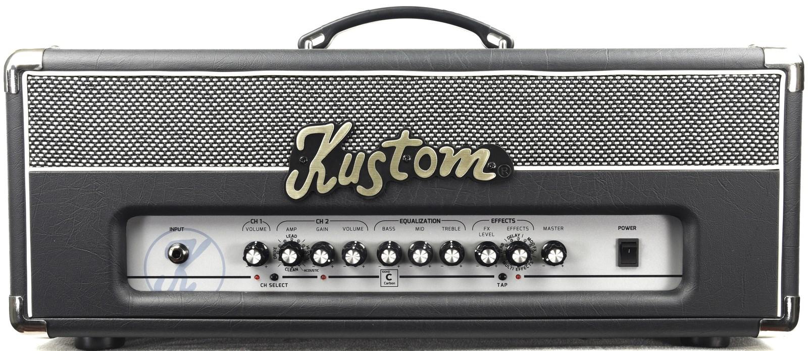 Kustom Carbon100H 100 W guitarforstærker-top
