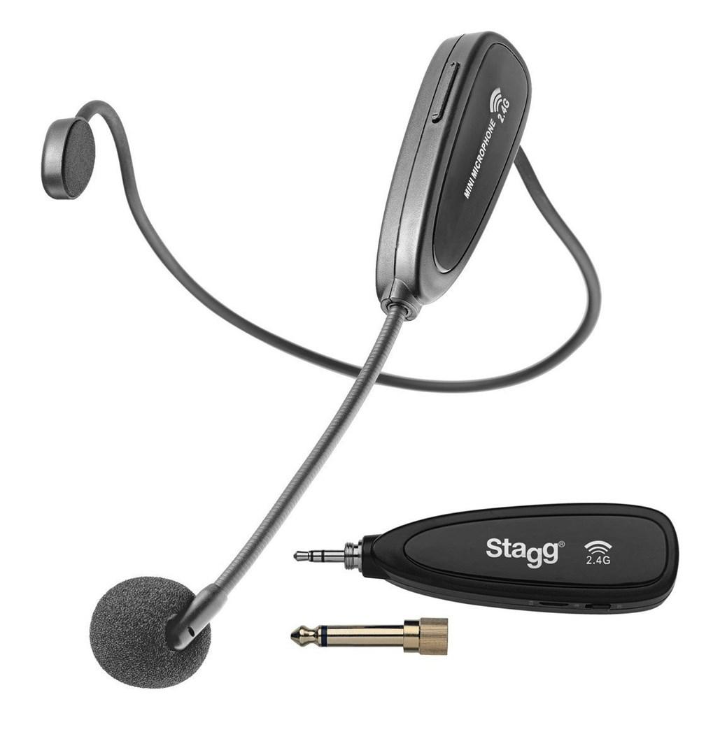 Stagg SUW 12H-BK trådløst headset-mikrofonsystem 2,4 GHz