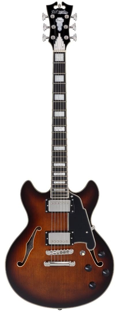 D'Angelico Premier Mini DC Brown Burst elguitar