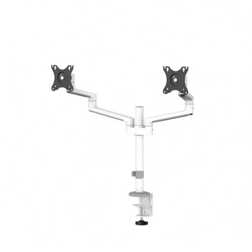Neomounts 17-27" dobbelt skærmholder med 3-leddet arm - hvid