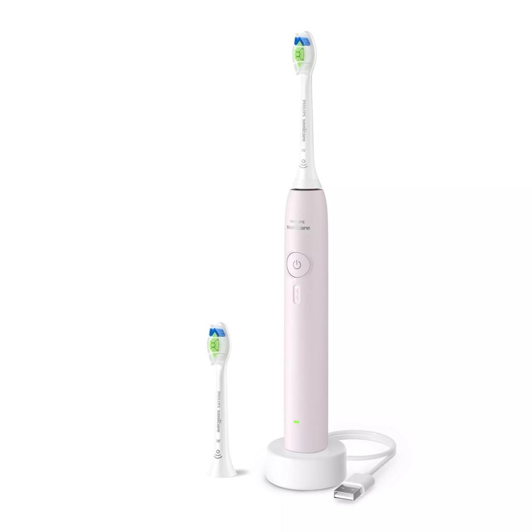 Philips Sonicare 3100 Series genopladelig sonisk tandbørste - lyserosa