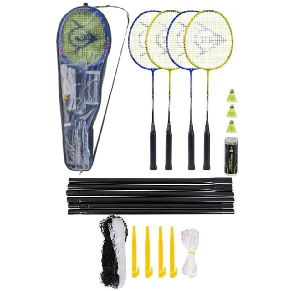 Dunlop Nitro 4 badmintonsæt med net