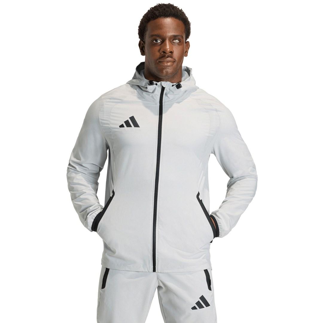 adidas Tiro 26 Travel Windbreaker herrejakke lysegrå str. S