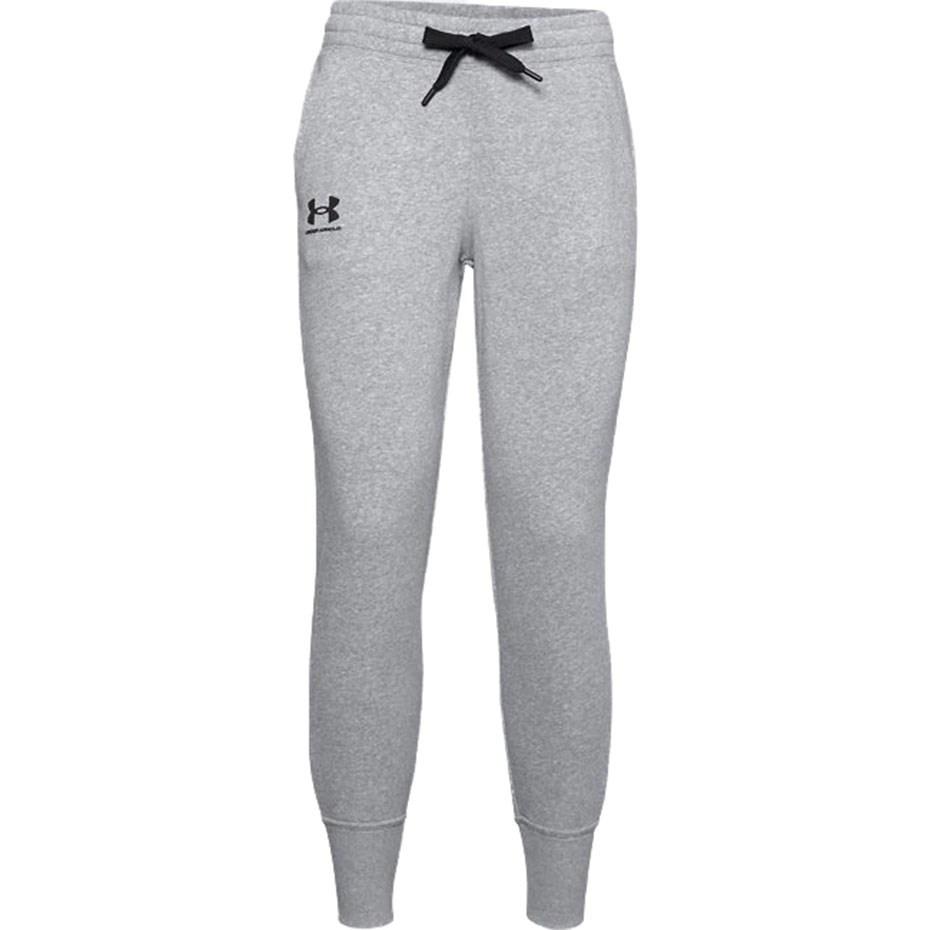 Under Armour Rival Fleece gråmelerede joggingbukser str. L
