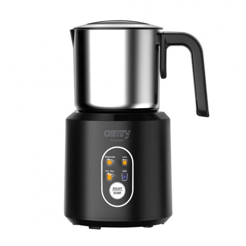 Camry CR 4498 automatisk mælkeskummer 350 ml sort/sølv