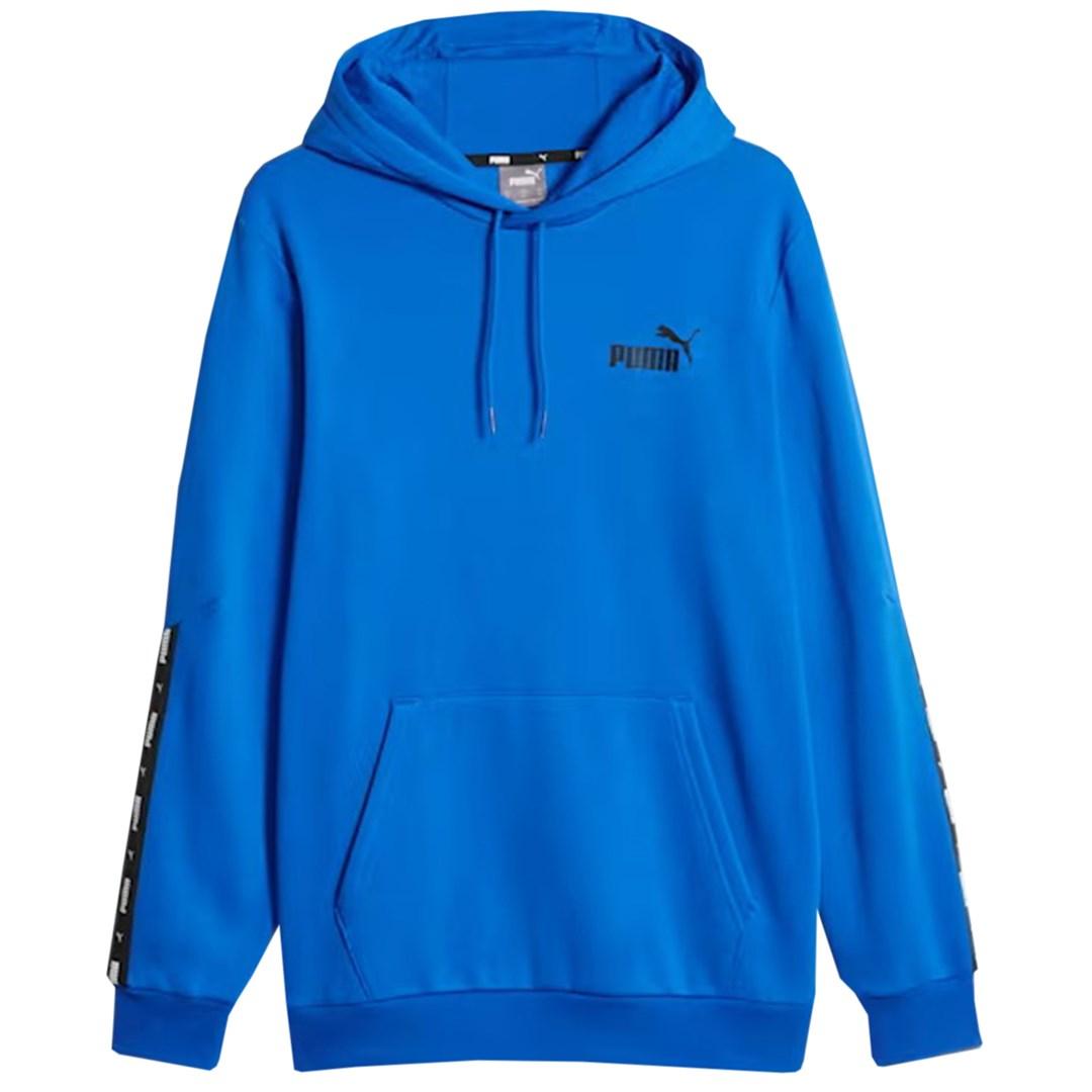 PUMA ESS+ Tape Hoodie herre hættetrøje - blå