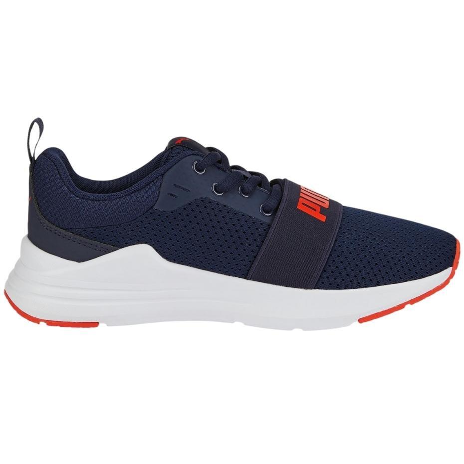 PUMA Wired Run Jr børnesko 38,5 - marineblå