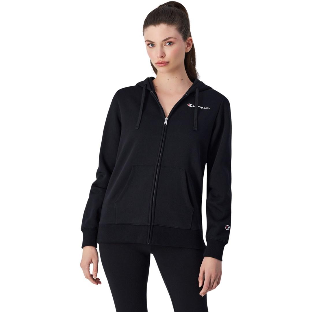 Champion Full Zip hoodie i sort str. L