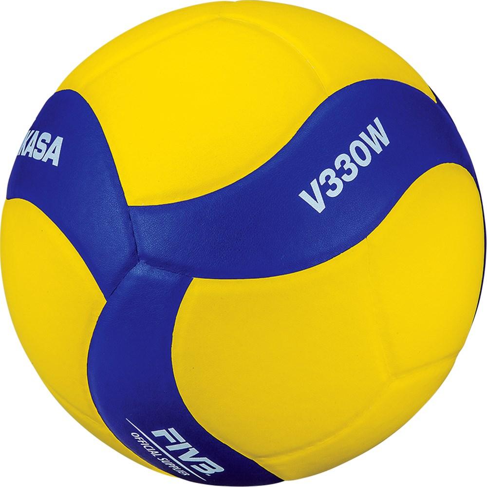 MIKASA V330W indendørs volleyball str. 5 - blå, hvid og gul