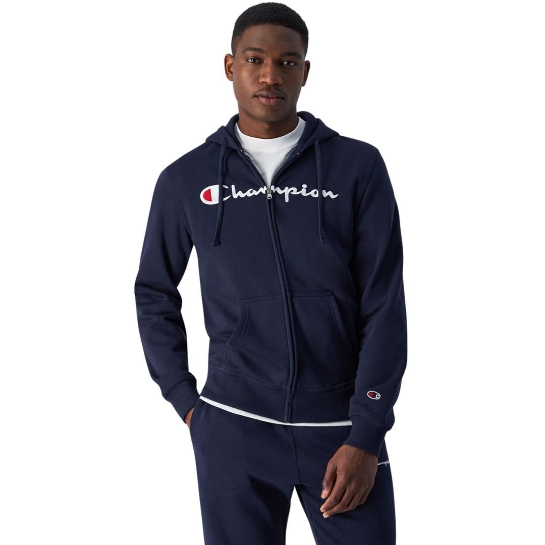 Champion Full Zip hoodie til mænd navy blå M