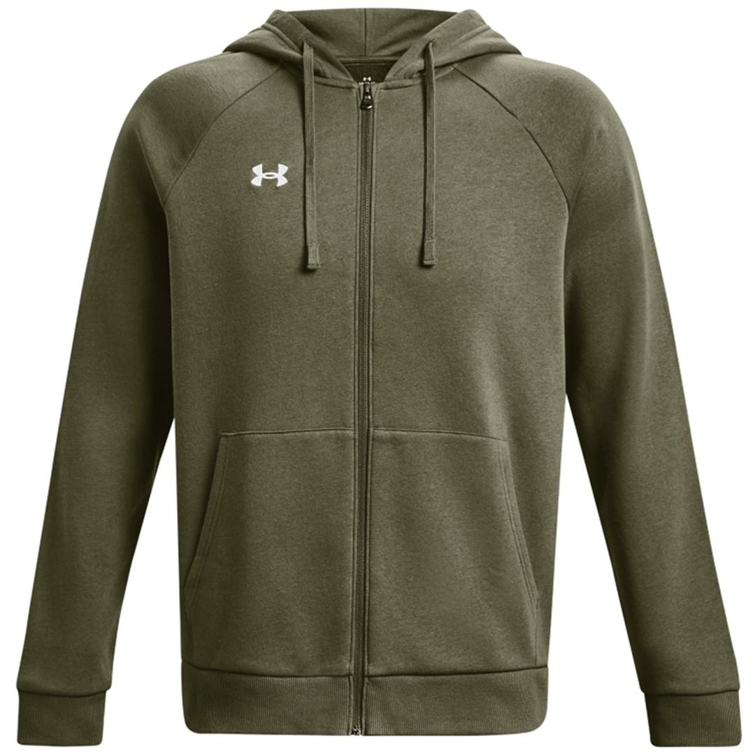 Under Armour Rival Fleece hættetrøje med lynlås til herre - khaki