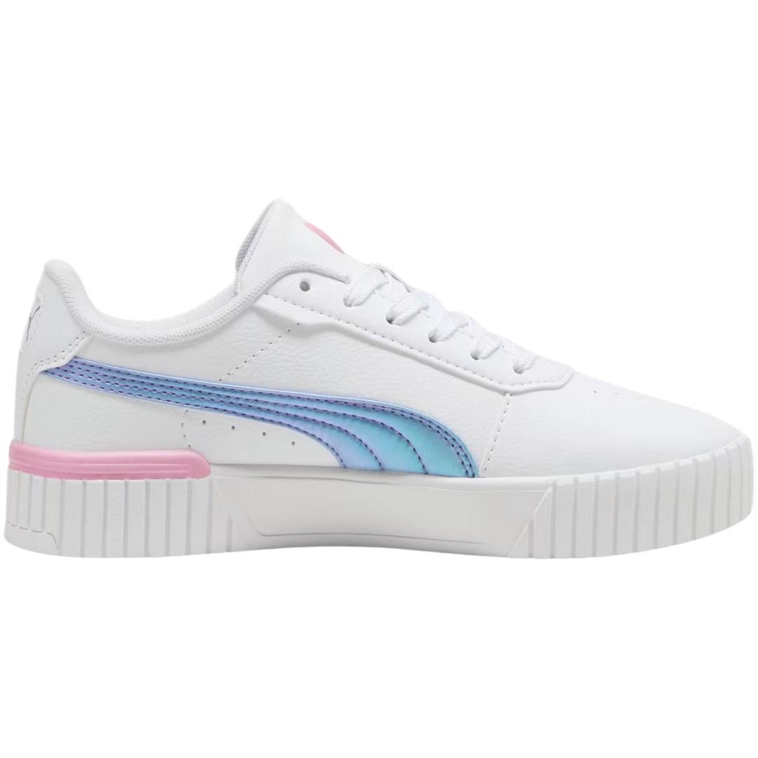 PUMA Carina 2.0 børnesko str. 38 - hvid med pastel detaljer