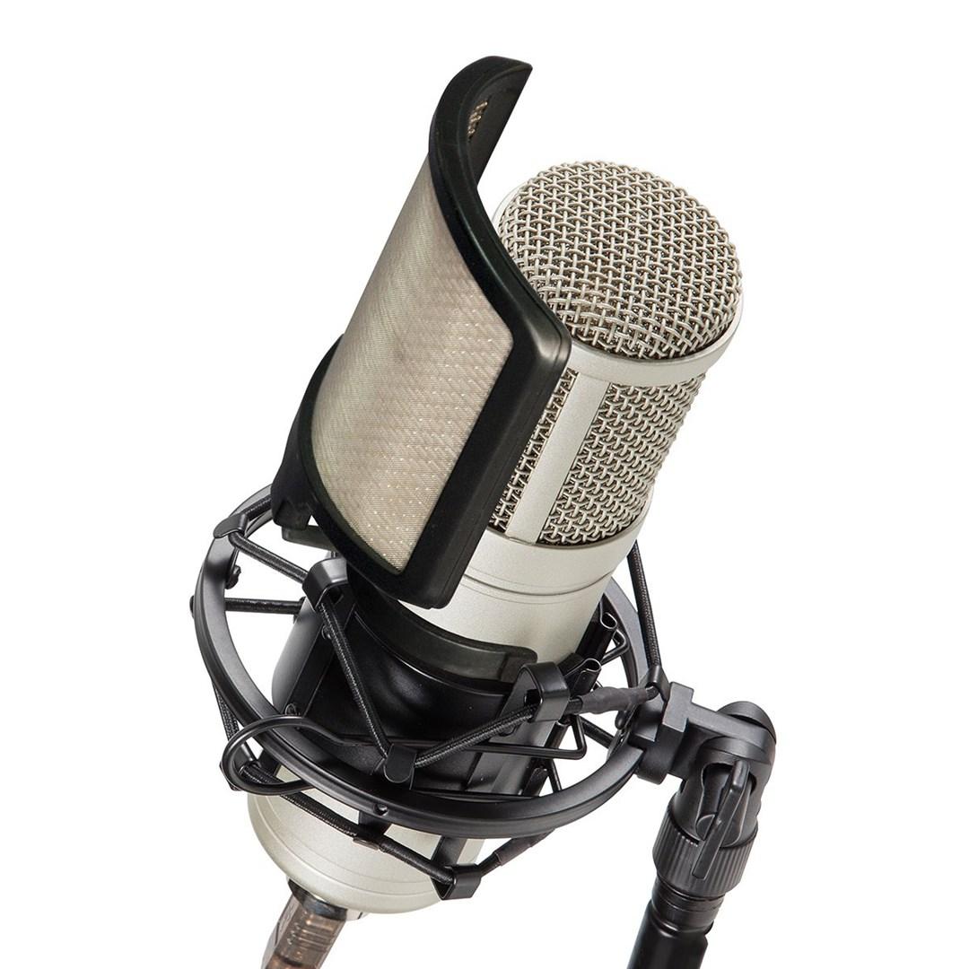 Soundsation VOXTAKER 100 studiomikrofon - sort/sølv mikrofon til studie og optagelse