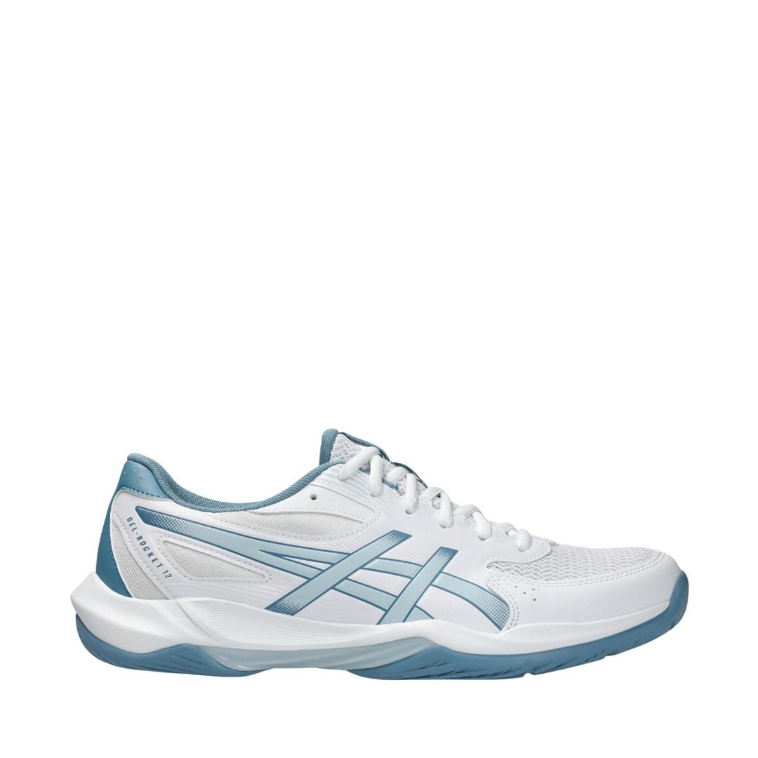 ASICS Gel-Rocket 12 herresko str. 44,5 - hvid/lyseblå