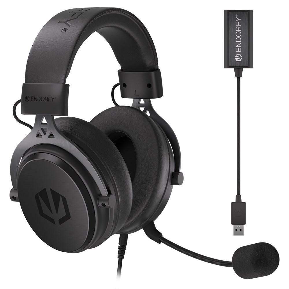 ENDORFY VIRO Plus USB kablet gamingheadset med mikrofon - sort