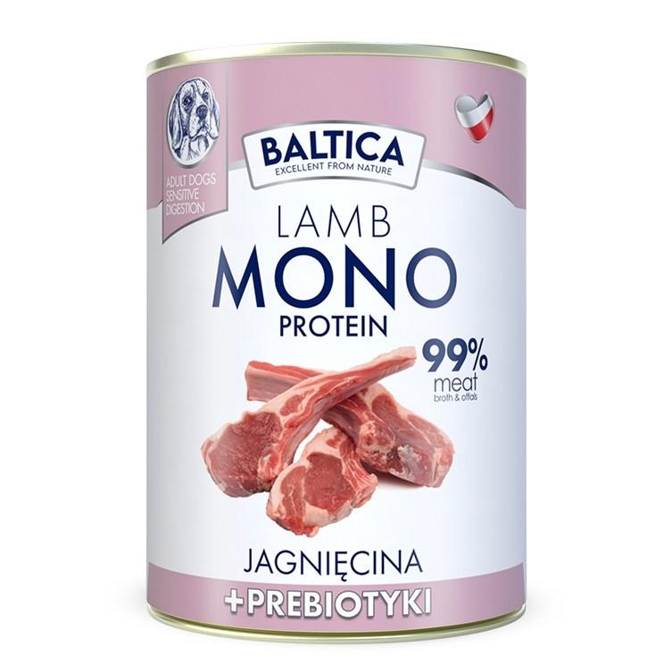 BALTICA Nutraceutic Monoprotein Lam med præbiotika - vådfoder til voksne hunde 400 g
