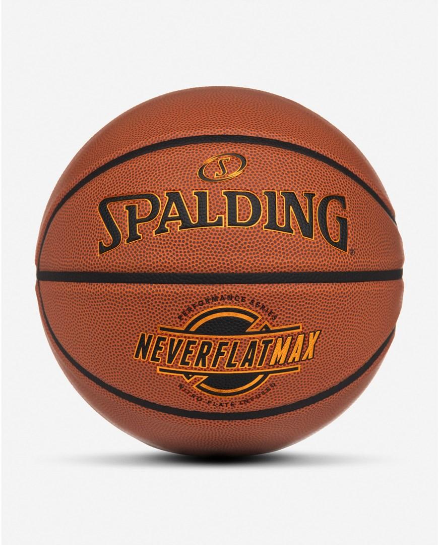 Spalding Neverflat Max basketbold str. 7 til indendørs og udendørs brug - brun