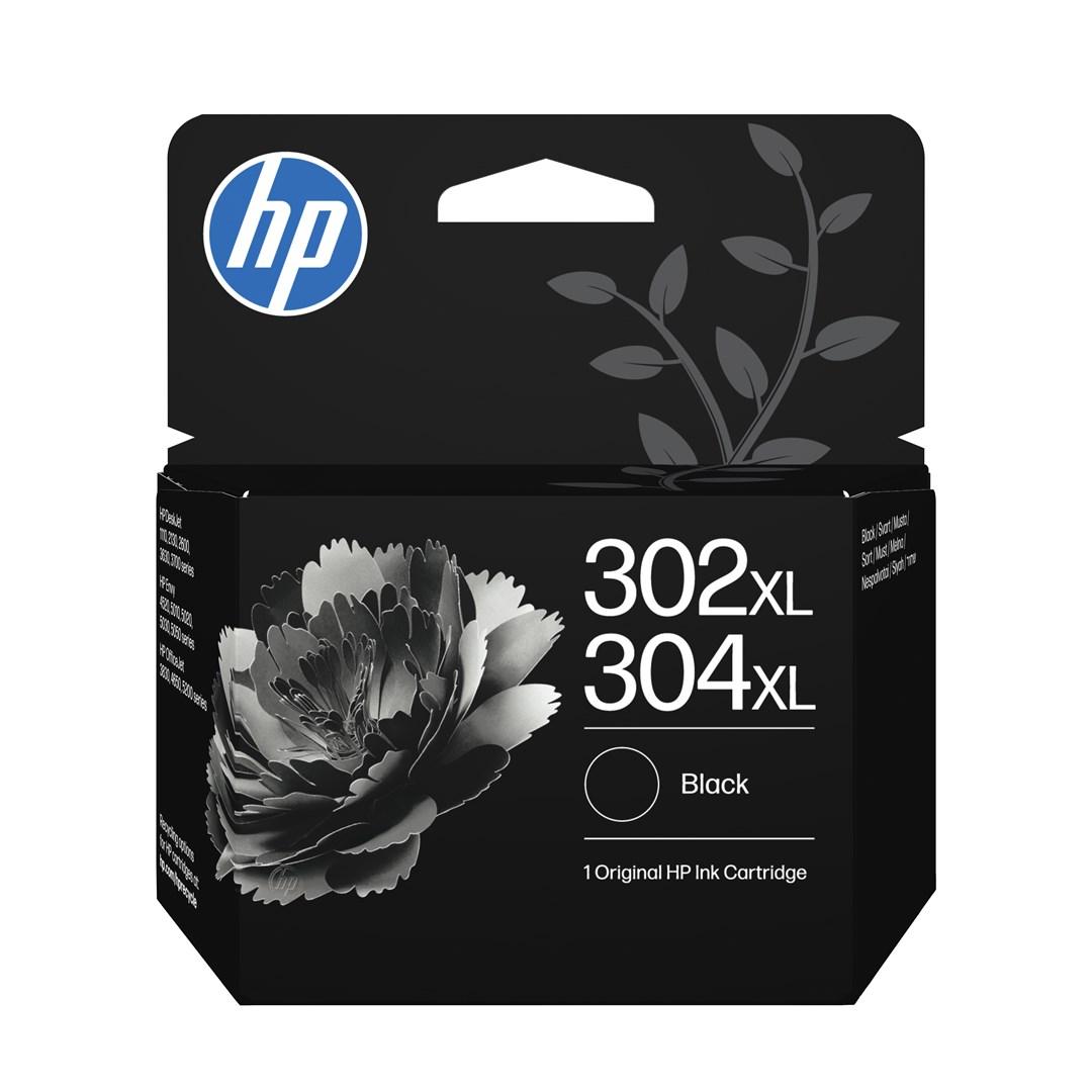 HP 302XL/304XL - 5.5 ml - høj kapacitet - pigmenteret sort - original - blækpatron - for AMP 130 Deskjet 1110, 21XX, 26XX, 36XX, 37XX ENVY 45XX, 50XX Officejet 38XX, 46XX, 52XX