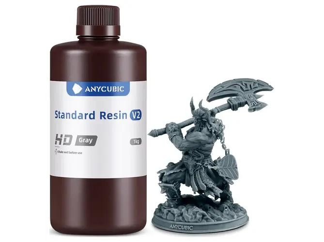 3D-printerresin Anycubic Standard Resin V2 - HD Grå 1 kg