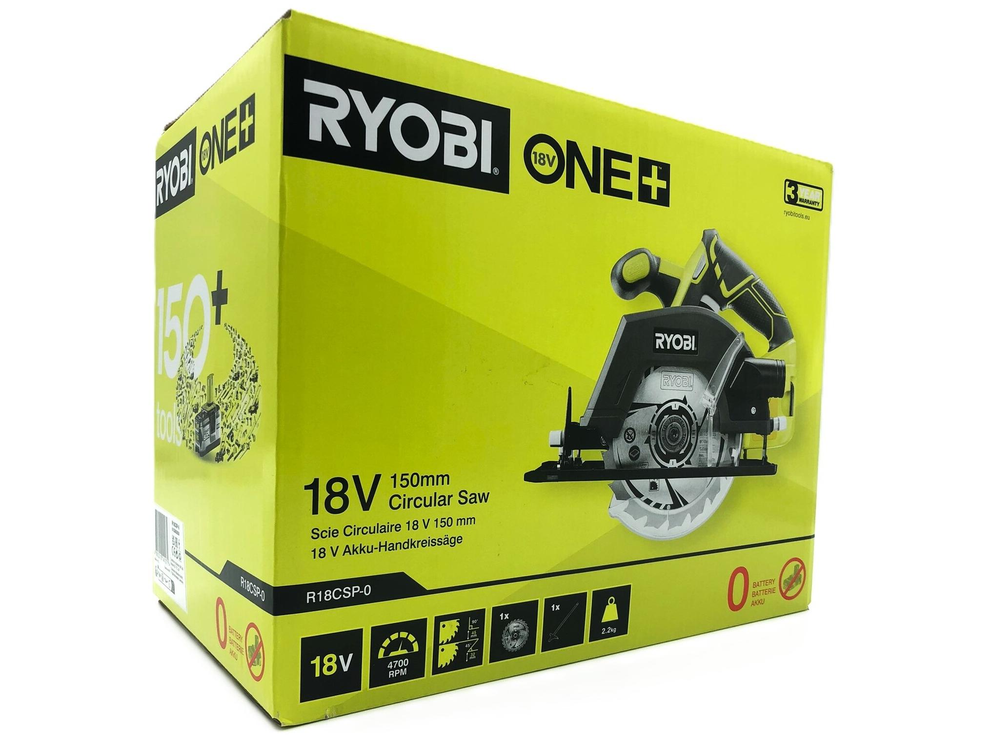 Rundsav 18V Ryobi ONE+ R18CSP-0 - 150 mm (uden batteri)