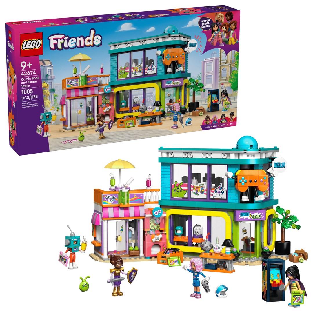 LEGO Friends 42674 Tegneserie- og Spilbutik byggesæt