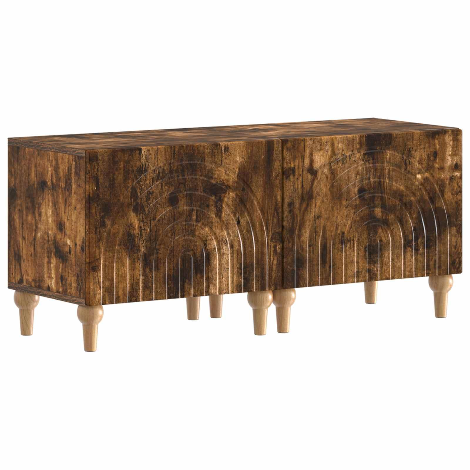 TV-skab i røget eg 98 x 35 x 43 cm i konstrueret træ
