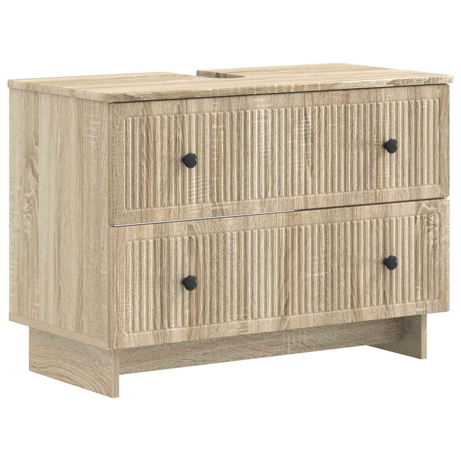 Badeværelsesskab under vask EDE i sonoma-eg 82 x 41 x 59 cm