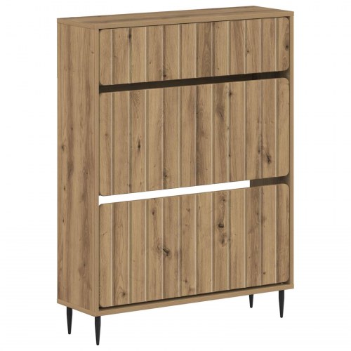 Skoskab ZWOLLE 78 x 24 x 103 cm i konstrueret træ Artisan-eg