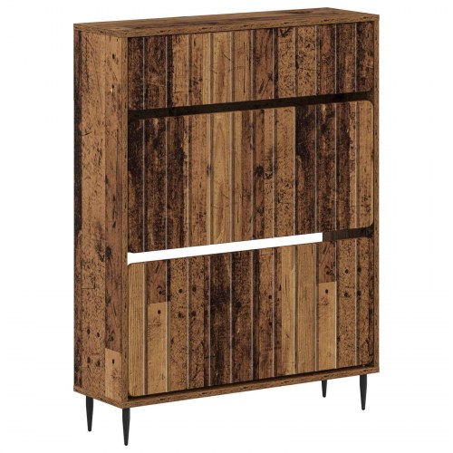 Skoskab ZWOLLE 78 x 24 x 103 cm i konstrueret træ - gammelt træ