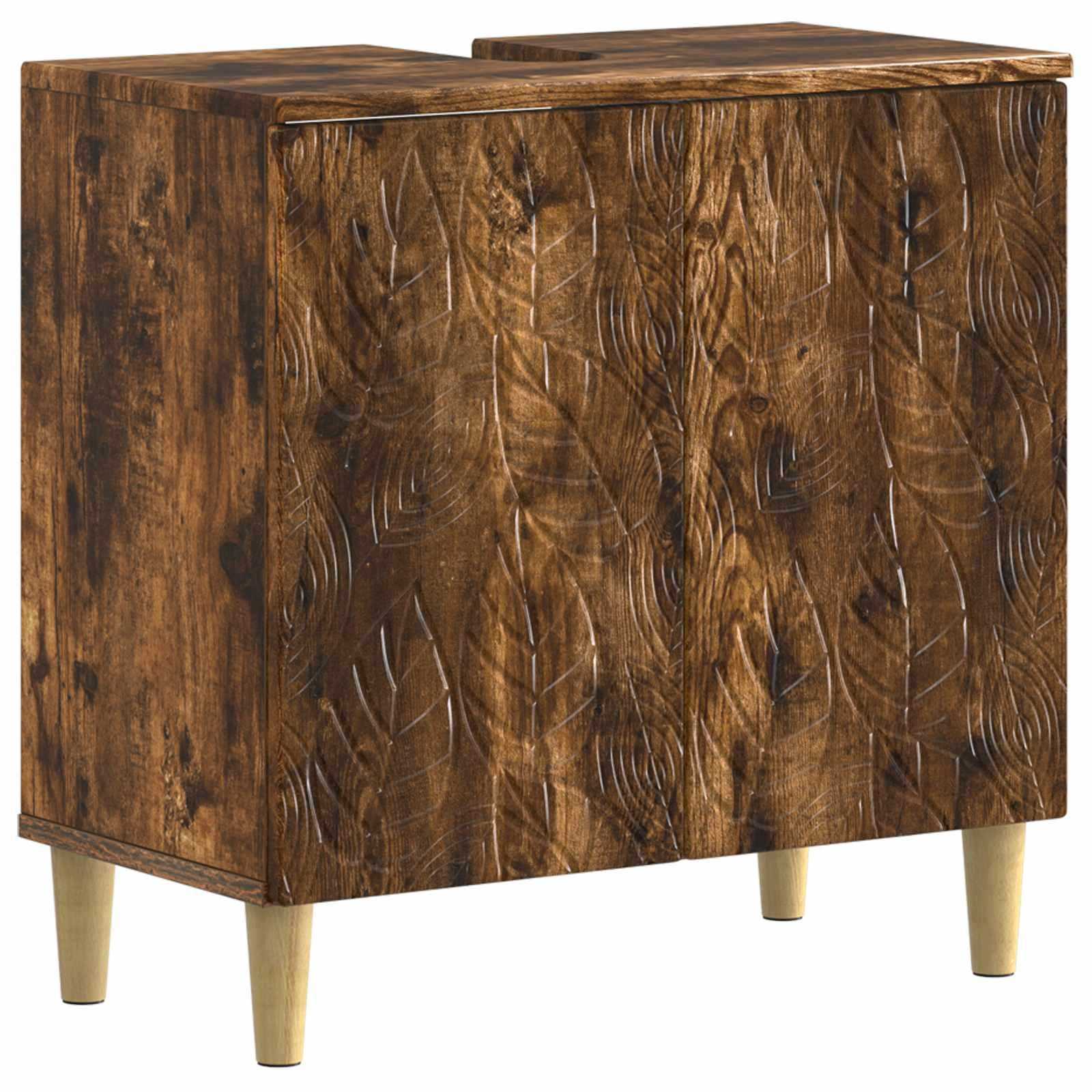 Badeværelsesskab under vask DELFT røget eg 59,5 x 31,5 x 59 cm