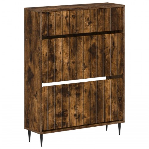 Skoskab ZWOLLE 78 x 24 x 103 cm i konstrueret træ - røget eg