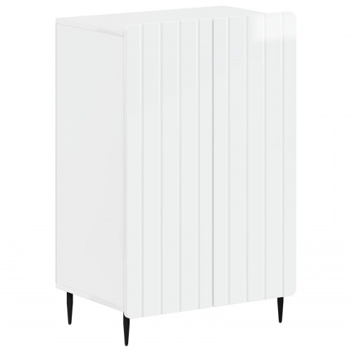 Skoskab ZWOLLE 59,5 x 39,5 x 91,5 cm i konstrueret træ, hvid højglans